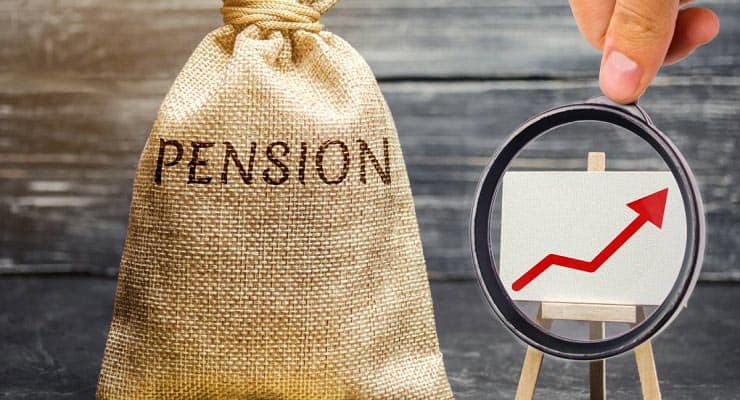 average pension increased